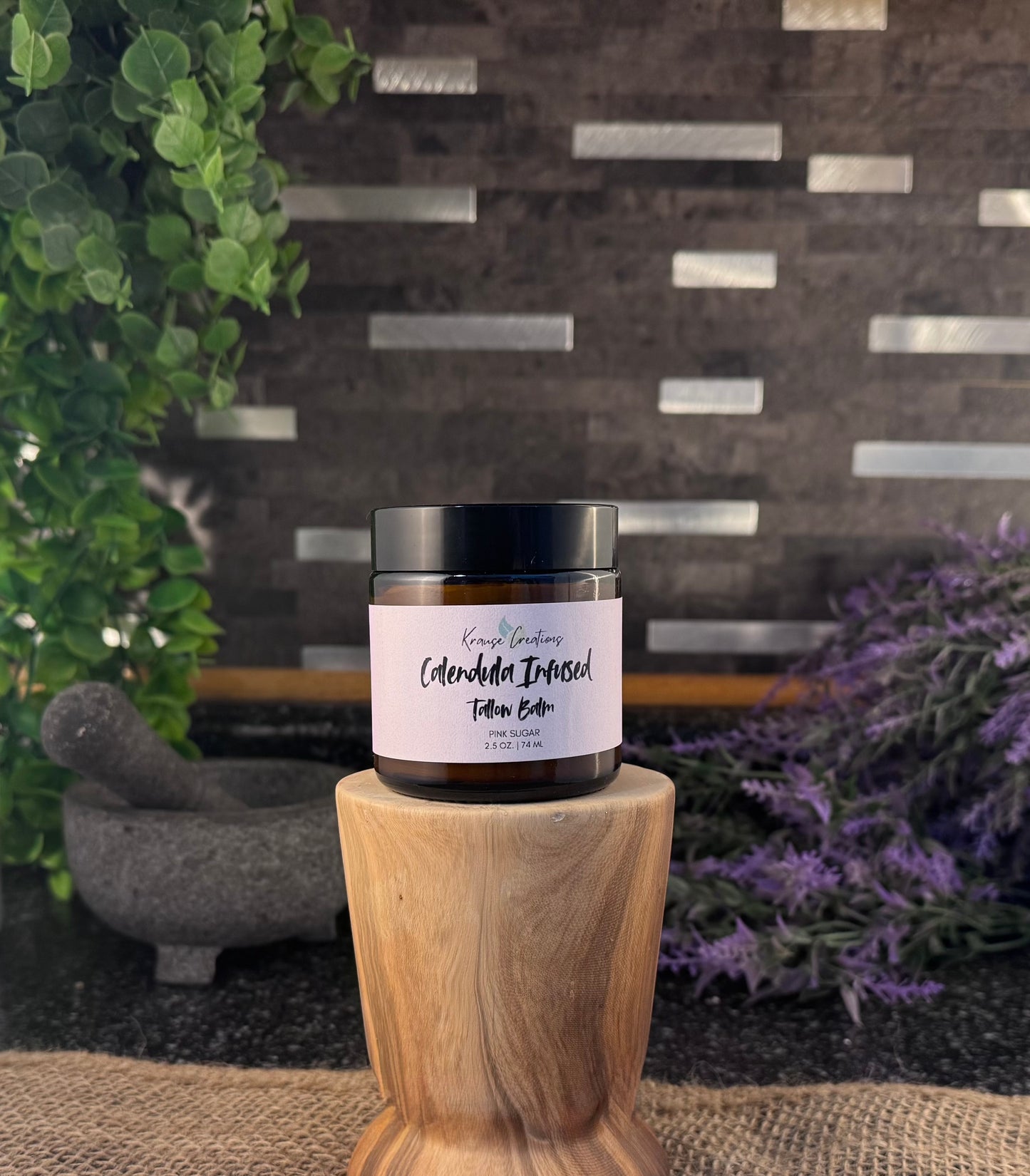 Calendula Tallow Balm- Pink Sugar