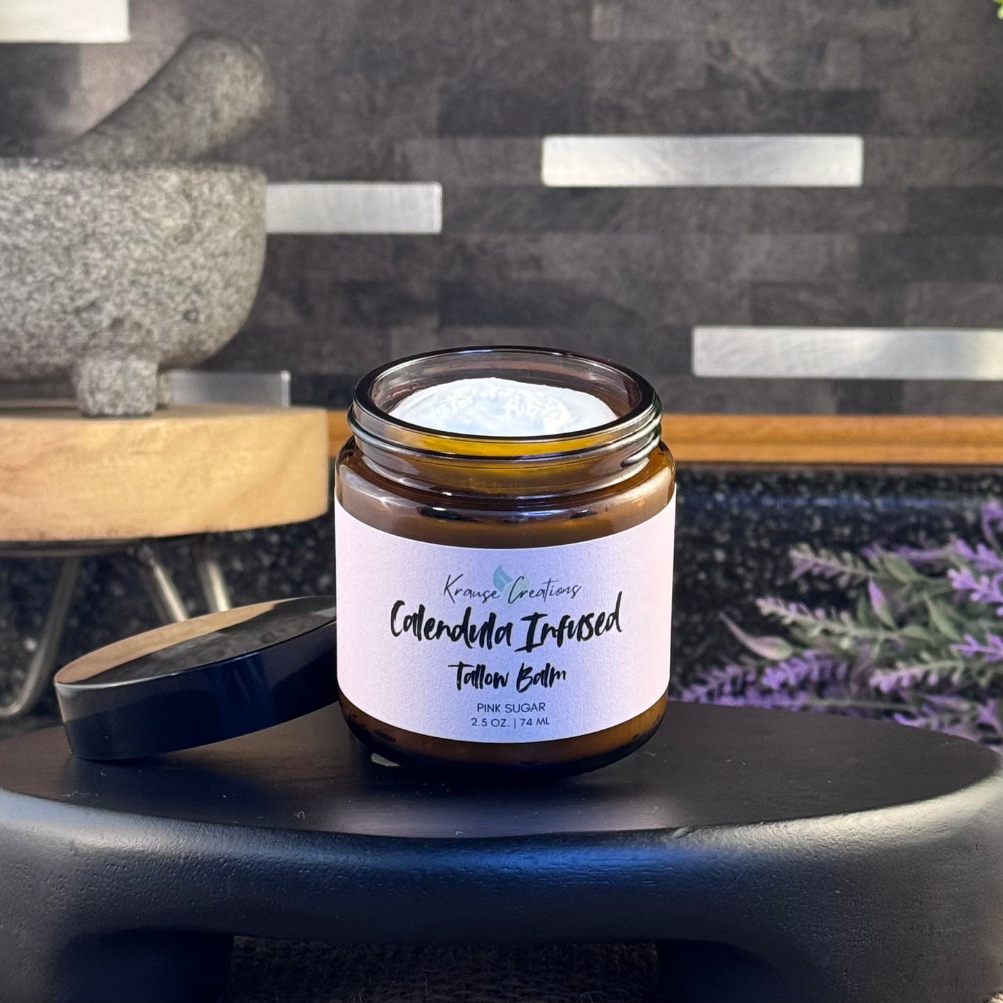 Calendula Tallow Balm- Pink Sugar